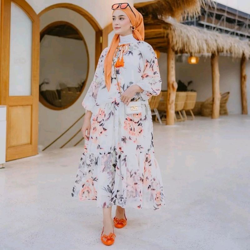 Lexy Dress Apricot by Intalicious