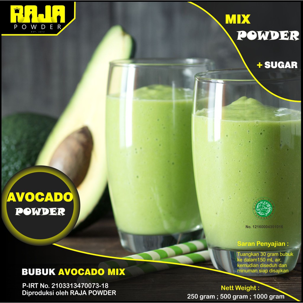 

Bubuk Avocado Bubuk Minuman Alpukat Avocado Powder 250 gram