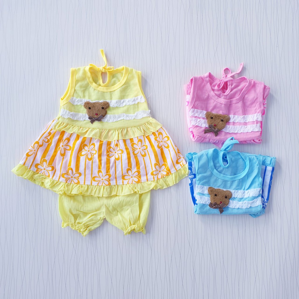 Dress Baby / Baju Bayi 0-12 Bulan / Setelan Baby / Baju Anak Baby Girl / Baby Alicia