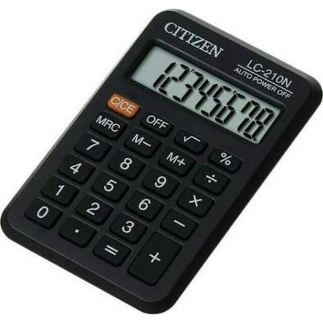 Kalkulator Kecil Saku plus Sarung Tempat / SLD-200N CT-200N LC-210N LC 110 N / Pocket Calculator