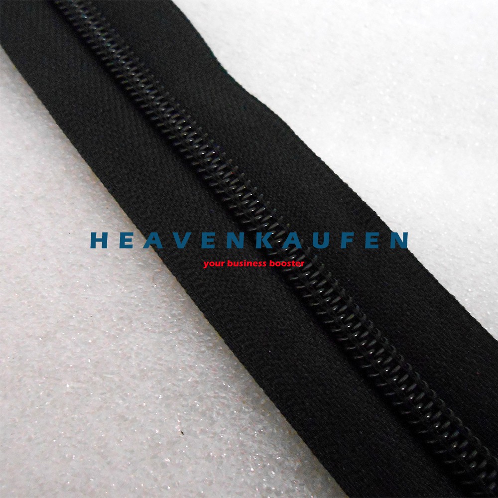 Resleting Zipper Jaket YEE 80 cm / 32 inch Warna Hitam Coil Murah