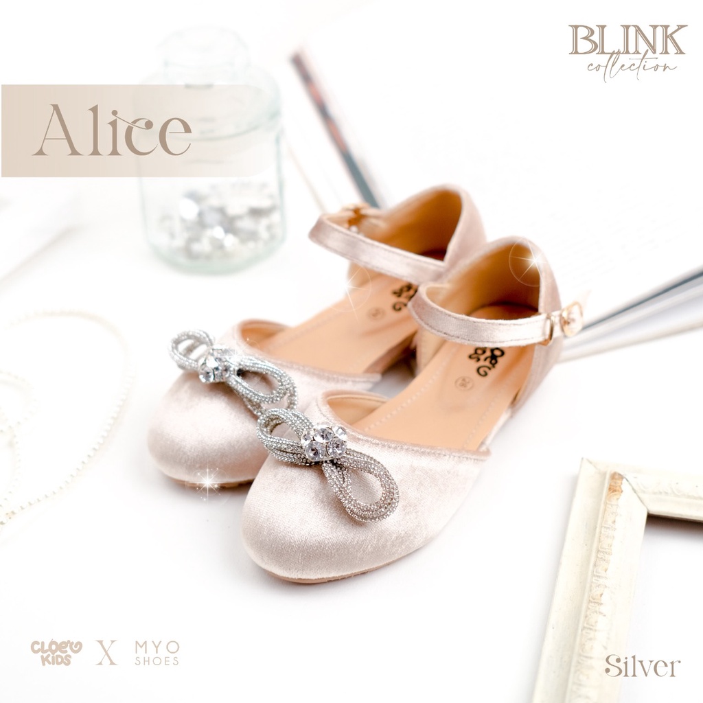 CLOEVKIDS - Alice Size 22-35 Flatshoes Sepatu Pesta Anak Perempuan - Cloevkids x Myoshoes