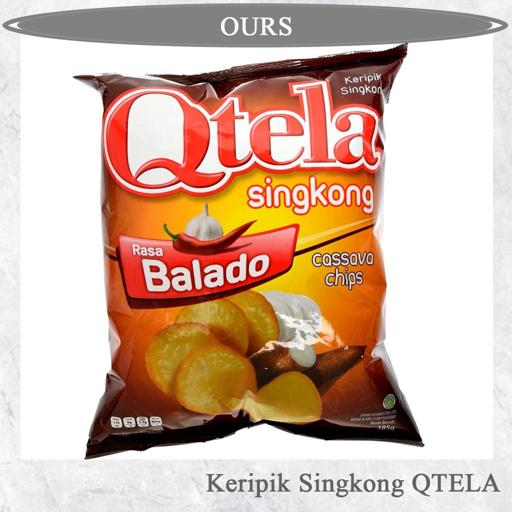 

QTELA KERIPIK SINGKONG RASA Balado 185gr