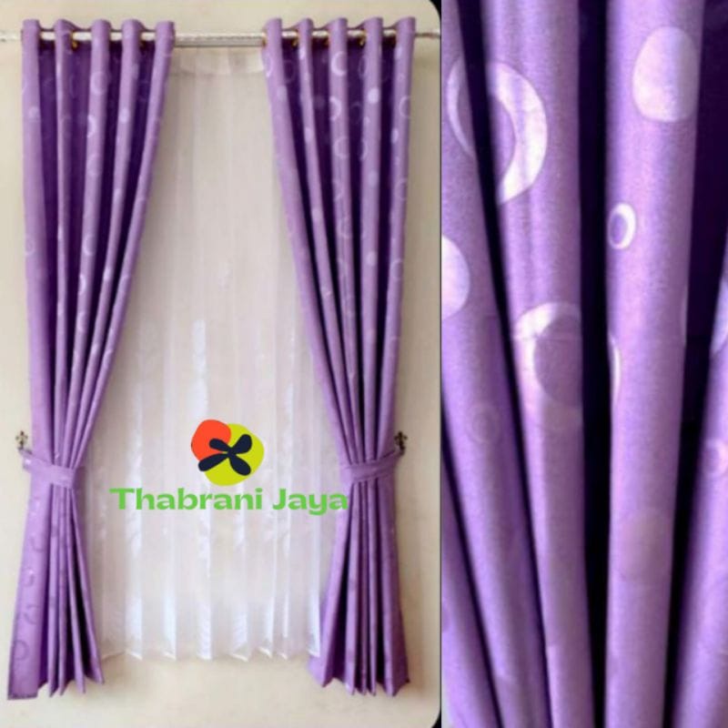 PROMO GORDENG JENDELA MINIMALIS BLACKOUT POLOS POLKADOT COKLAT MOCCA ABU TUA PINK BIRU ORANGE GORDEN