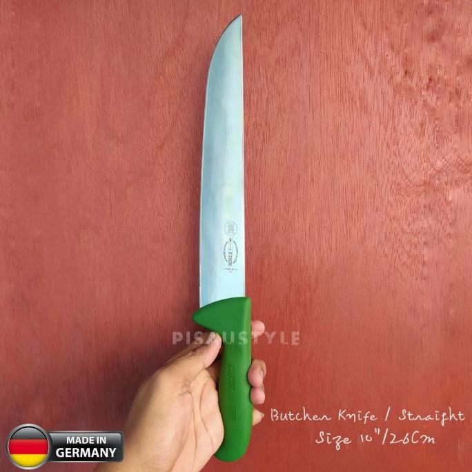 Pisau F Dick Butcher Knife Pisau Sembelih 10"/26Cm Handle Hijau