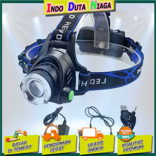 IDN TOOLS - TaffLED High Power Headlamp LED Cree XML T6 + Charger - 568D