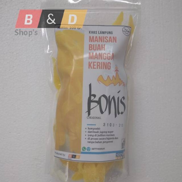 

BONIS. Manisan Buah Mangga Kering Netto 1 Kg.