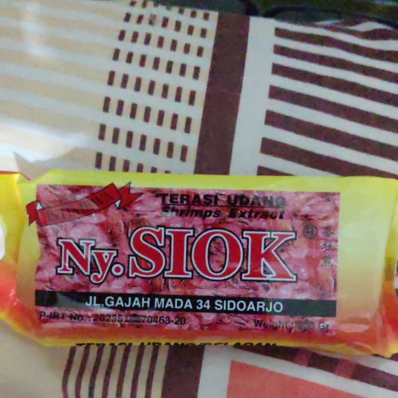 

Terasi / trasi udang mentah ny. / nyonya siok 200 gram (FREE BUBBLE WRAP)