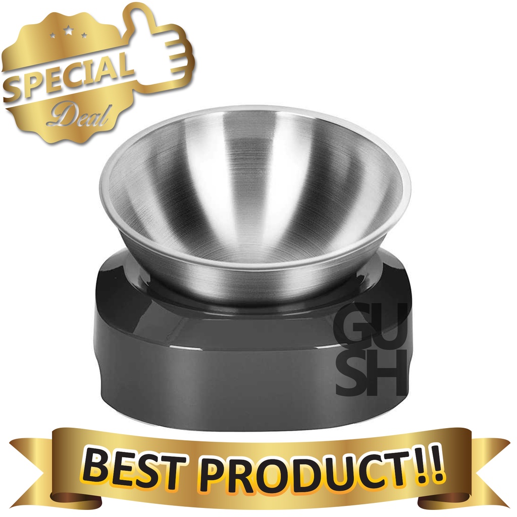 Mangkok Makan Minum Kucing Anjing Stainless Steel Anti Semut