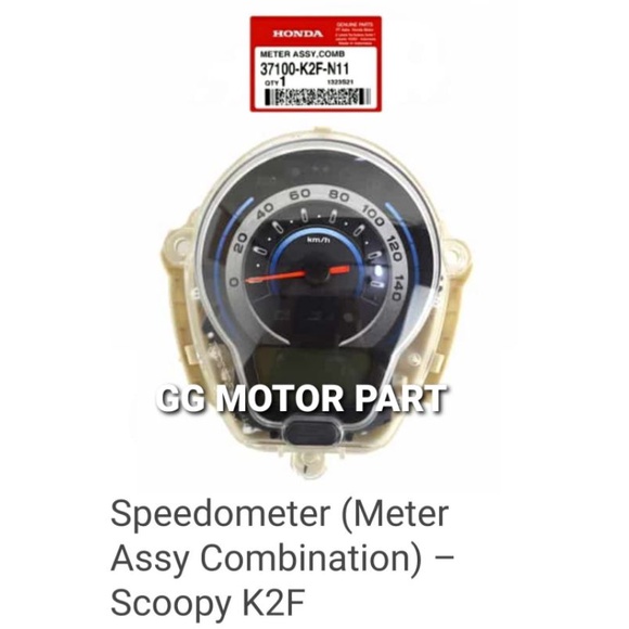 37100K2FN11 Speedometer Assy Scoopy 2021 Keyless Asli Original Honda AHM