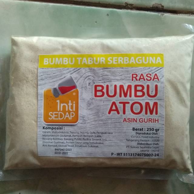Bumbu Tabur Serbaguna Atom Rasa Asin Gurih Shopee Indonesia