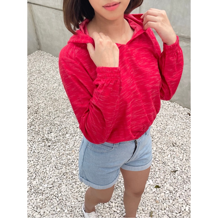 Kadaka T-0346 Hoodie Crop Sporty