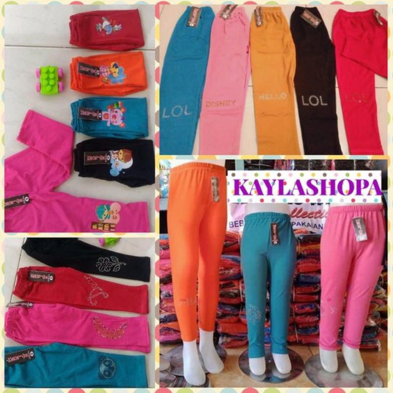 LEGGING ANAK MURAH/LEGGING ANAK KARAKTER USIA 1-8 TAHUN/LEGGING POLOS ANAK