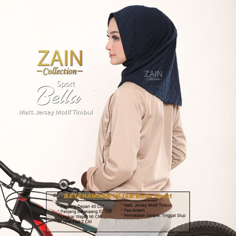 Jilbab Instan Mini Bella Sport Ori Zain Collection