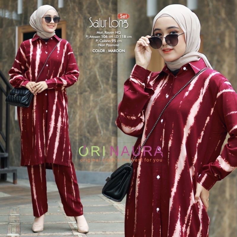 NAGITA ONE SET TUNIK RAYON JUMBO MOTIF TYEDIE