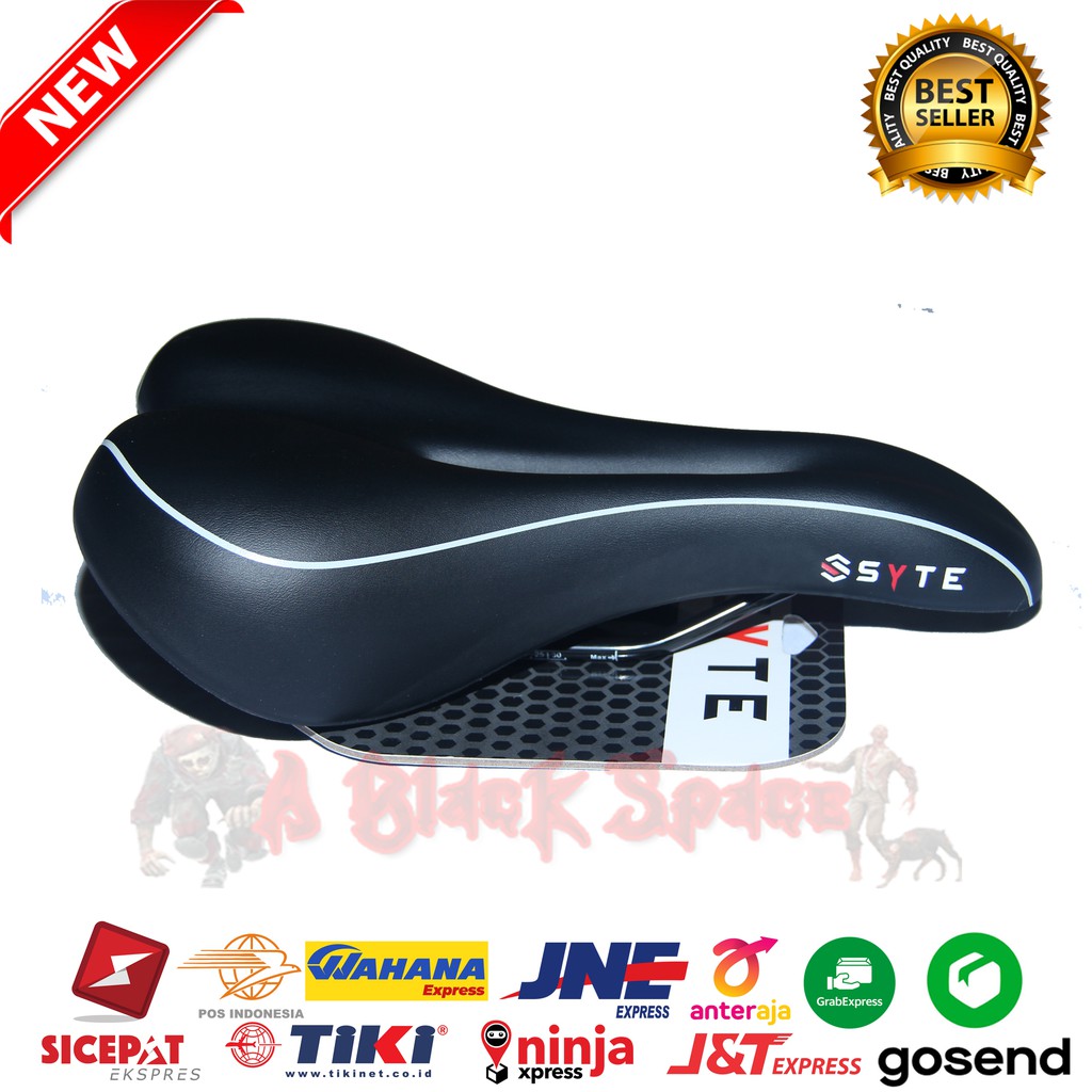Jok Sadel Saddle Sepeda Empuk SYTE ST-G160 Gel Bolong Tengah Jok Sepeda MTB