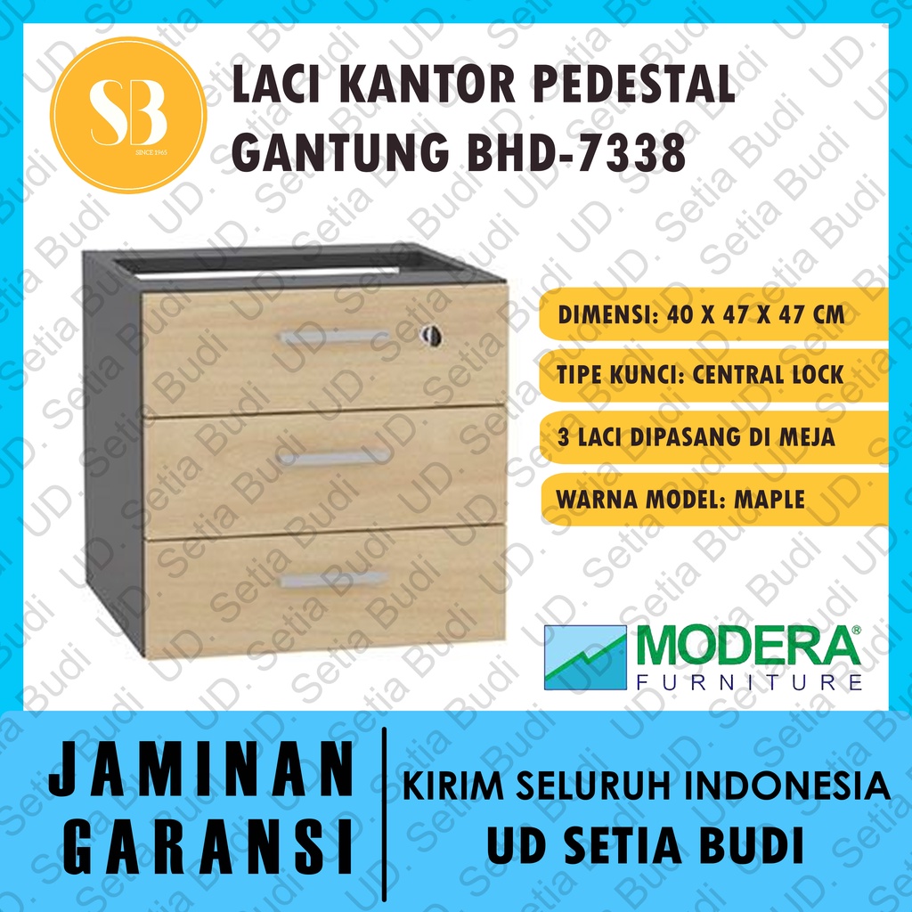 Laci Kantor Pedestal Gantung + Central Lock Modera BHD 7338 B-Class