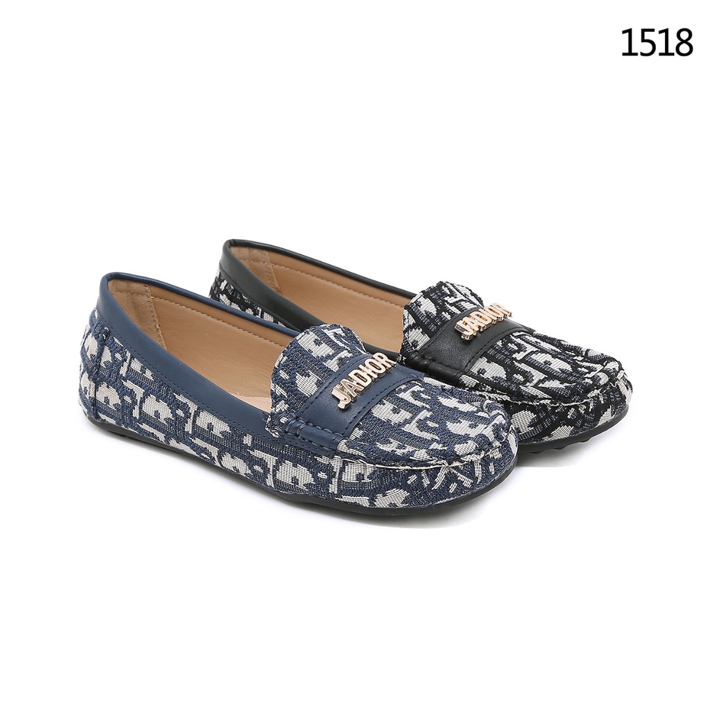 DR Ja'Dr Oblique Jacquard Flat Shoes #1518