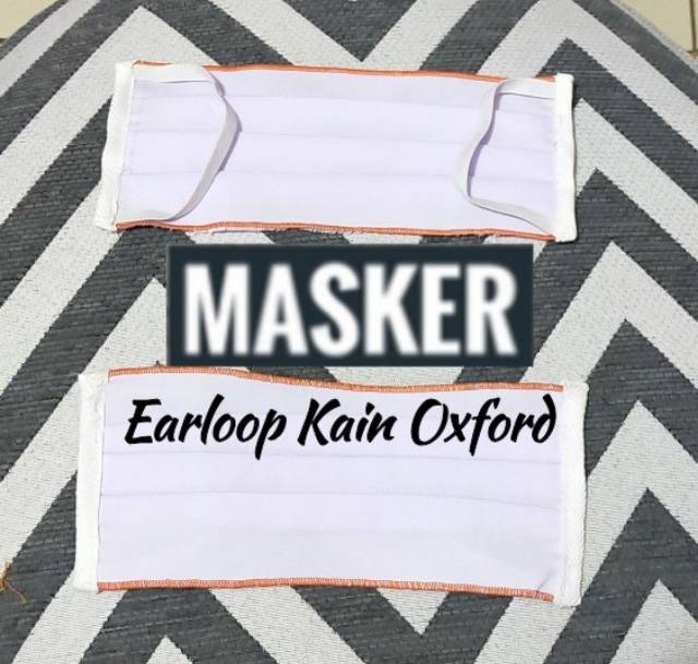 Masker Kain Oxford Earloop