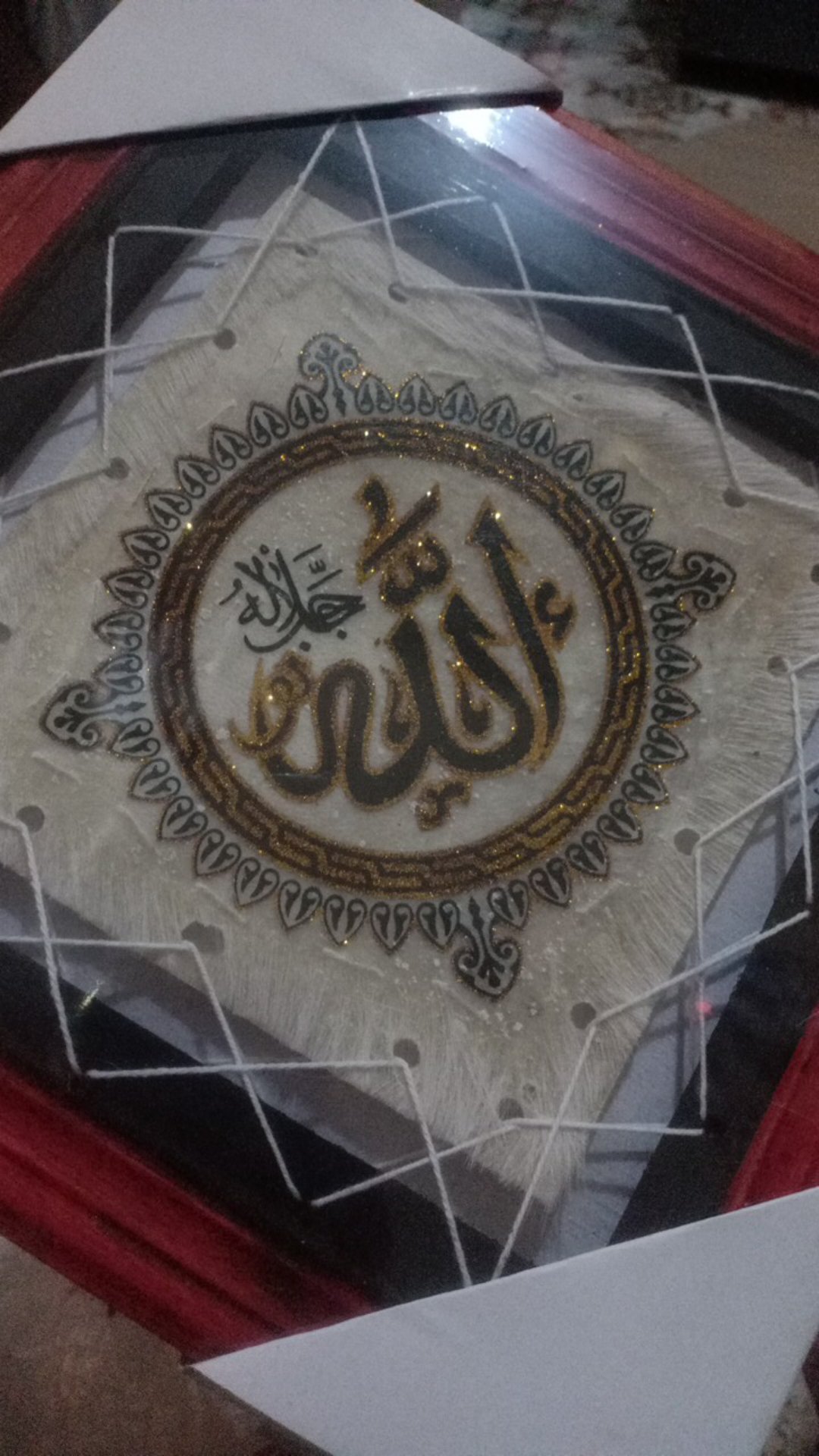 Hiasan Dinding Kaligrafi Motif Kitab Suci Pajangan Dinding Ruang Tamu Decor Walpaper Kamar Wall Gird