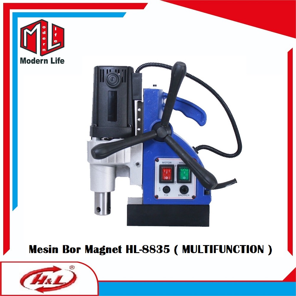 HL-8835 Mesin Bor Magnet / Magnetic Drill HL 8835 MULTIFUNCTION