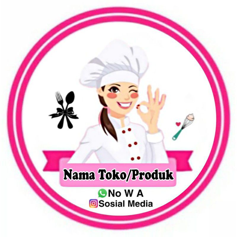 

(MINIMAL ORDER 100 PCS) STIKER PRODUK KEMASAN CATHERING BISA CUSTOM NAMA