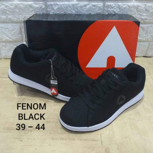 Airwalk sepatu sneakers pria fenom black brand matahari
