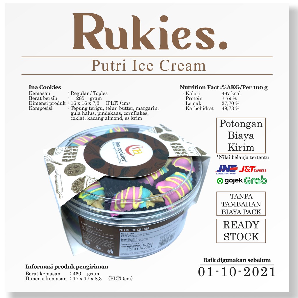 

Ina Cookies - Regular - Putri Ice Cream