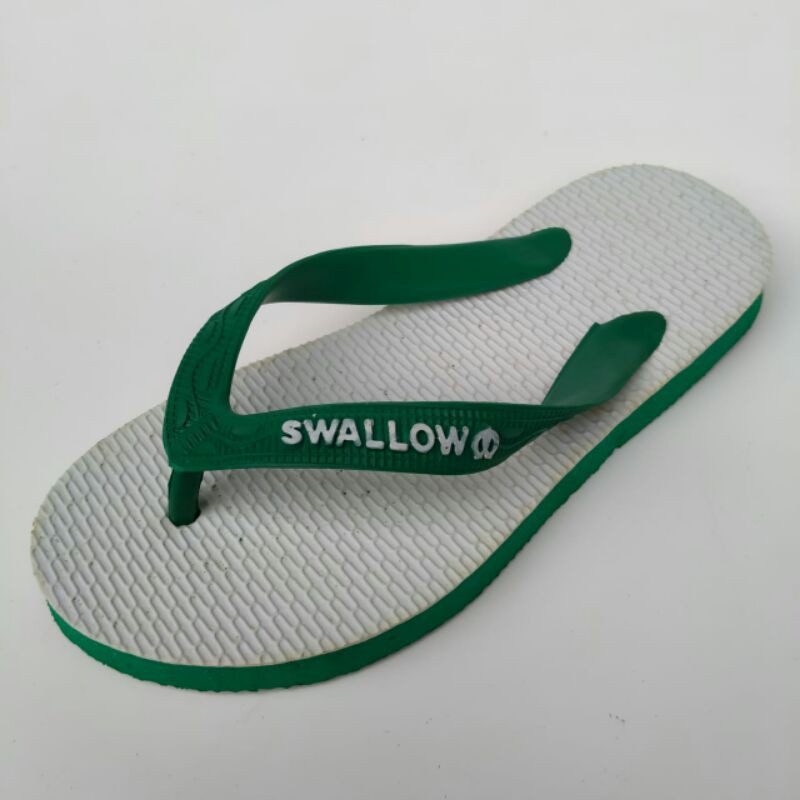 SANDAL JEPIT SWALLOW  DEWASA DAN ANAK MURAH-HIJAU(8,5 / 21,5 CM)