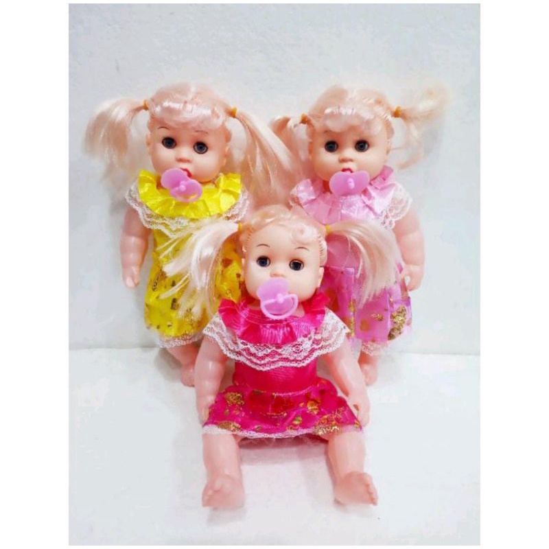 MAINAN ANAK PEREMPUAN BONEKA NANGIS DOT / MAINAN BONEKA BISA NANGIS MAMA PAPA / MAINAN BONEKA NANGIS