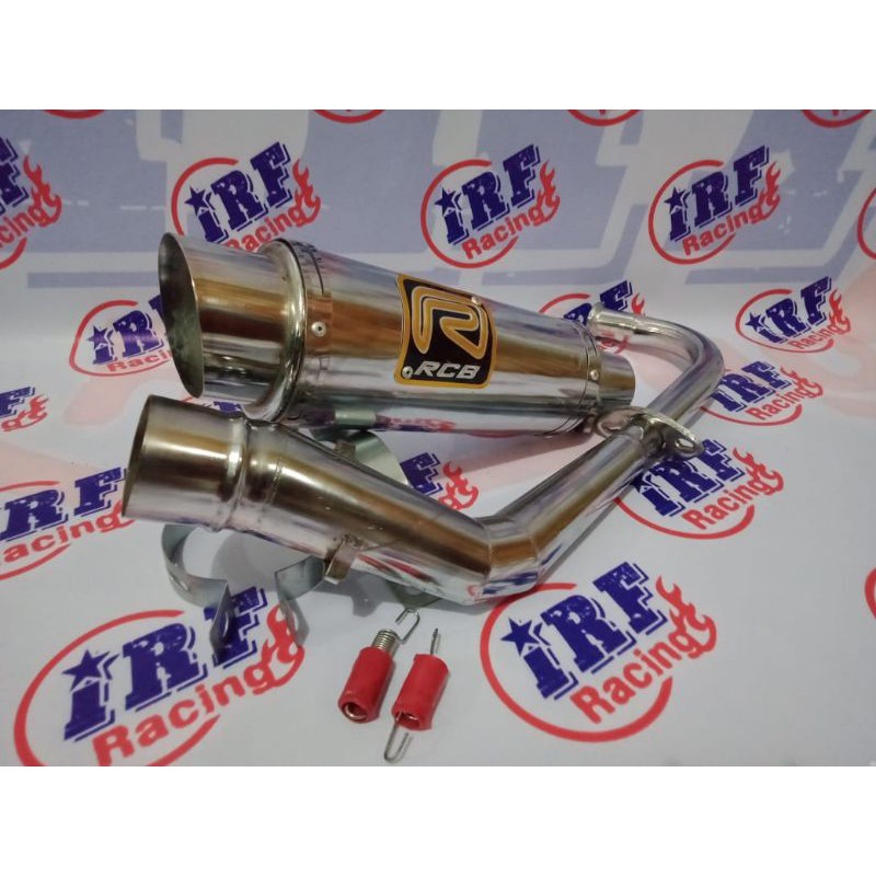 Knalpot racing RCB crom  Mio,Mio M3,Mio J,Mio Soul,Mio Sporty
