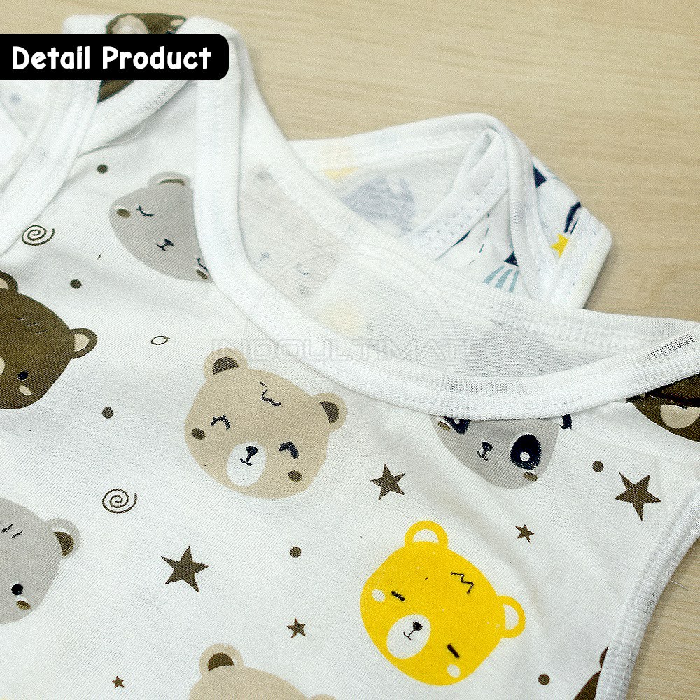 BABY LEON Baju Jumper Jumsuit Bayi tanpa Lengan Kutung BC-024SK COTTON Kaos Singlet bayi anak