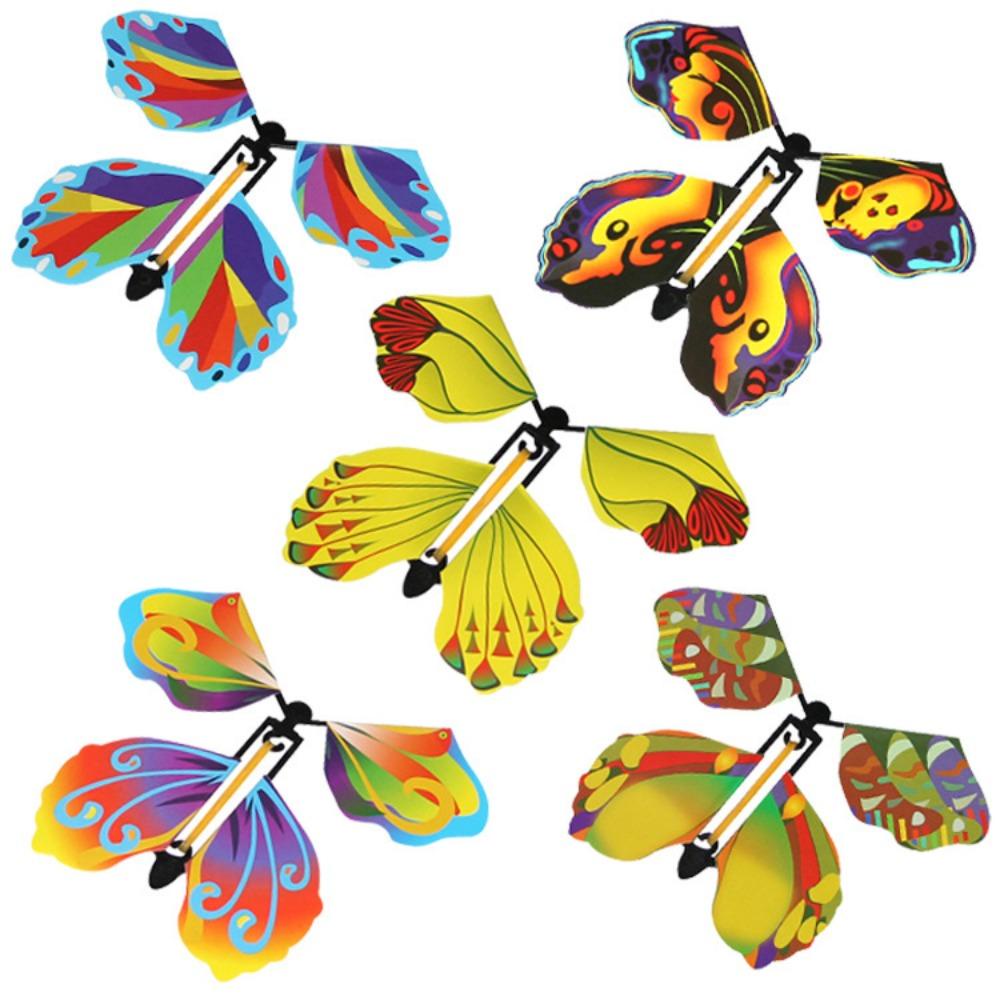 Solighter 10PCS Magic Flying Butterfly Kreatif Angin Dekorasi Rumah Pertunjukan Sulap