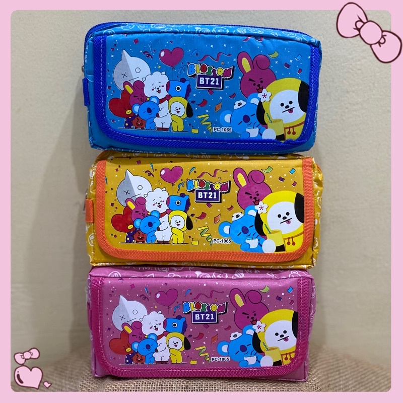 

Tas dompet serbaguna organizer / Kotak pensil pencil case BT21 karakter PC1065 (new)