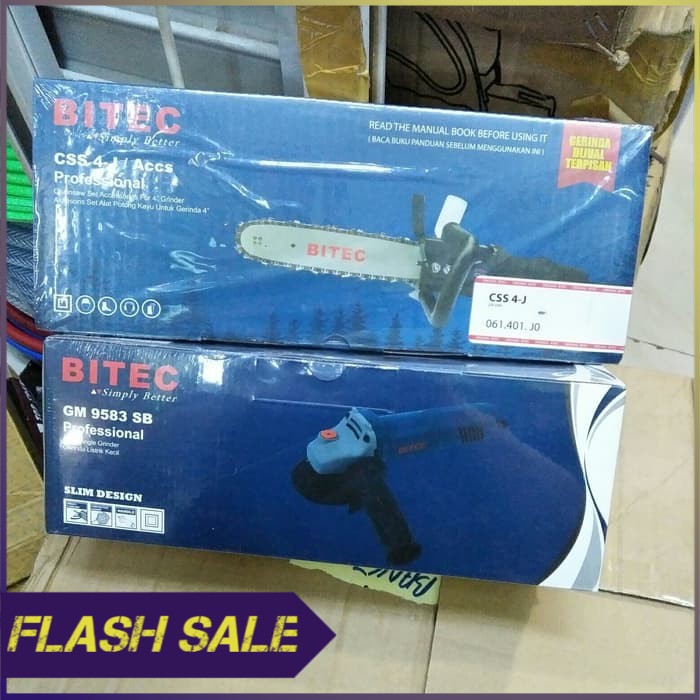 Gerinda Chainsaw mini gurinda gergaji potong belah BITEC Chain Saw