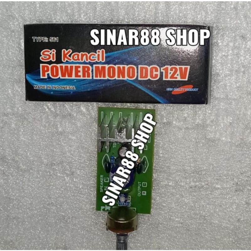 KIT MINI POWER AMPLIFIER MONO TDA2003 12V 12 VOLT TDA 2003 SIKANCIL SI KANCIL COMPO