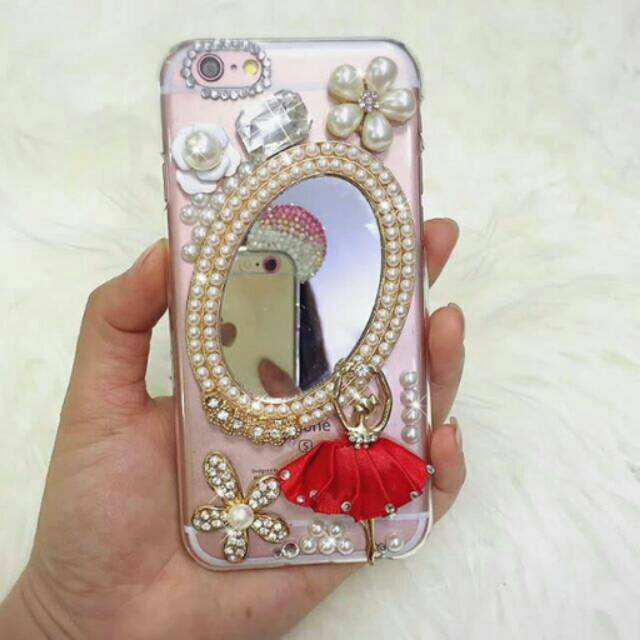 Case Mirror Balet Oppo Fsamsung s8 ip oppo xiaomi