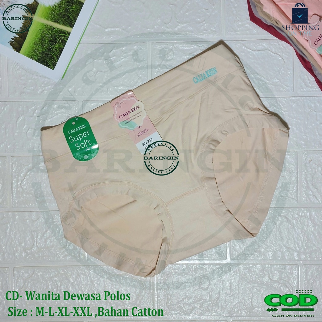 ISI 3 PCS -Celana Dalam Wanita UnderPants Underware CD Briefs Elastis