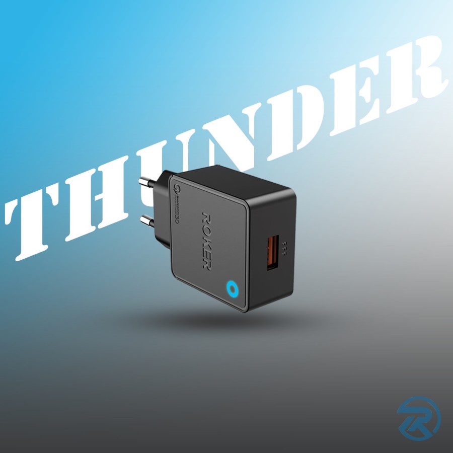 CHARGER - TC ROKER THUNDER QC 3.0 MICRO USB - TYPE-C QUALLCOM RK-C5