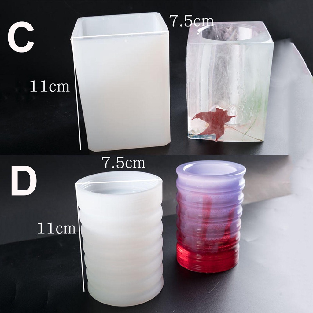 Suyo Cetakan Resin DIY Kerajinan Membuat Perhiasan Alat Tempat Penyimpanan Wadah Pulpen