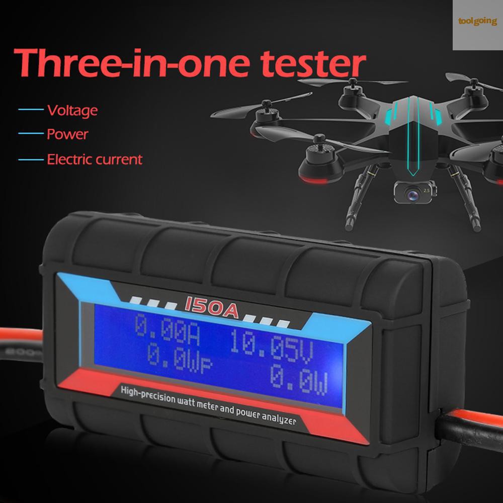 Watt Meter DC 60V 100A 150A Digital LCD Display Lipo Battery Power Analyzer Wattmeter Voltmeter