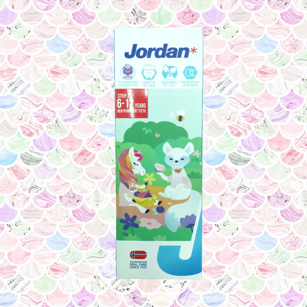 JORDAN Kids Toothpaste Pasta Gigi Anak 0-5 6-12 tahun Step 1 Step 2 75gr tooth paste