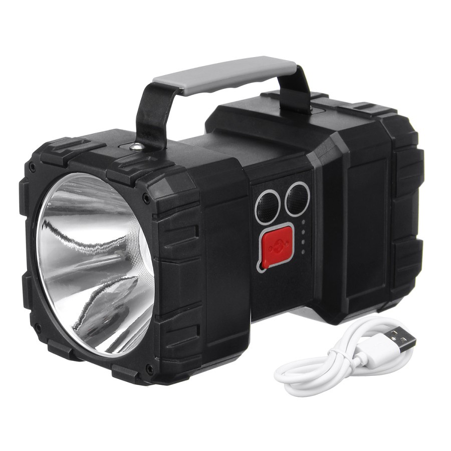 Senter Searchlight W-846 Waterproof Rechargeable Double Head  Cahaya Super Terang