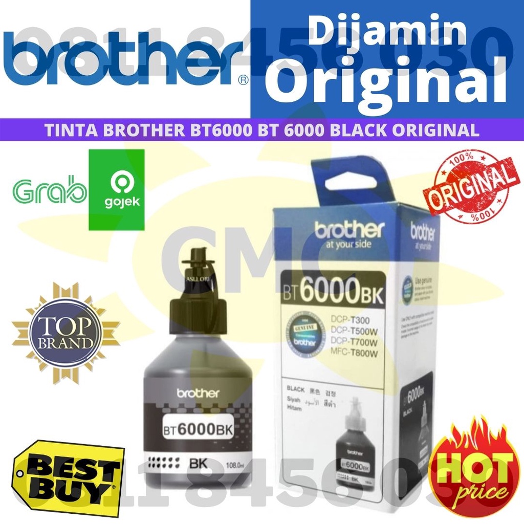 Tinta Brother BT6000 Black