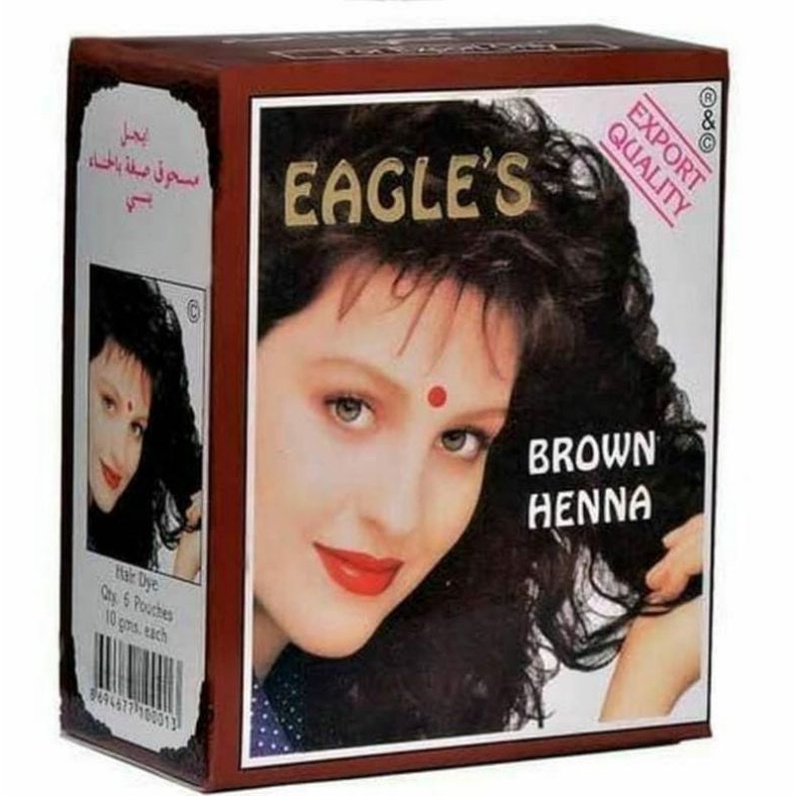 HENNA EAGLE BLACK/BROWN - SEMIR RAMBUT HENNA ALAMI~100% ORIGINAL