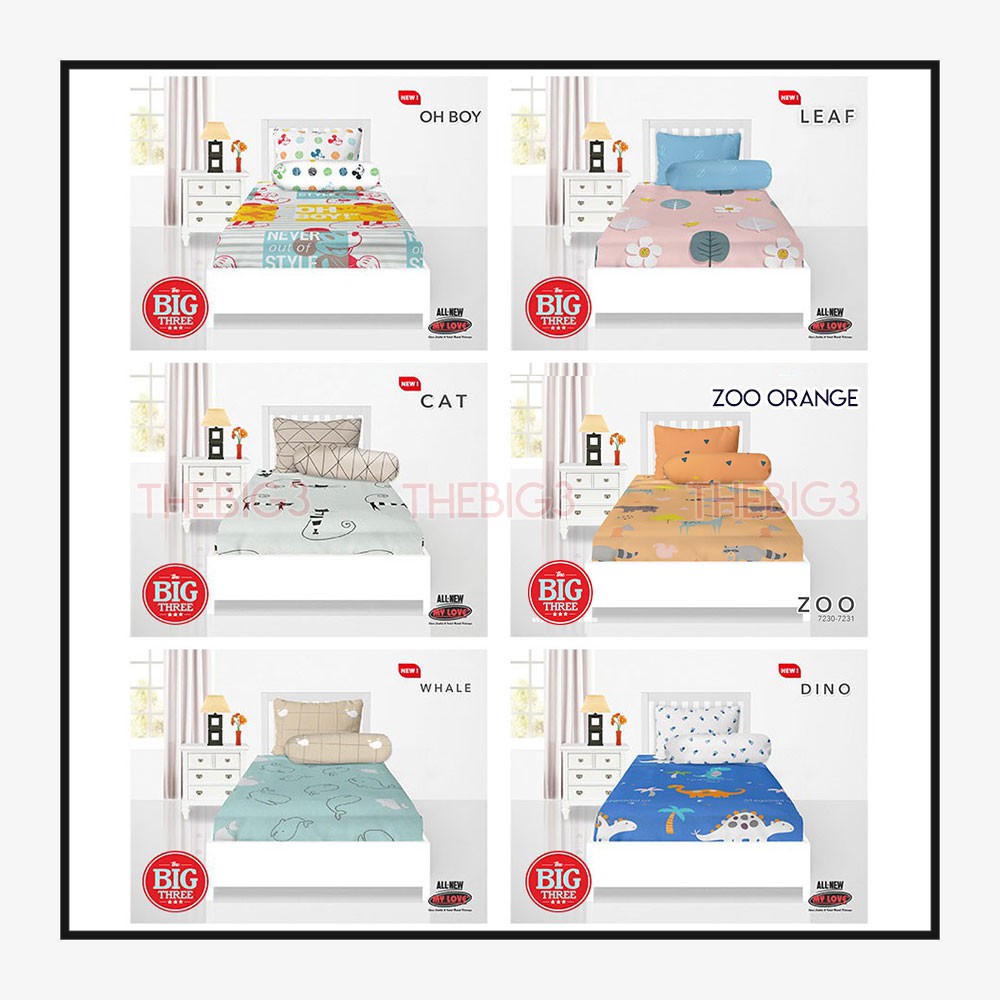 Sprei ALL NEW MY LOVE 120x200 Tinggi 30 Alphabet Aluna Nube Devira Magani Snoopy Never Mute Minnie Zion Cross The Street Nordic Whale Zello Nube Kalia Bellamy Linnea Bear Crane Duck Solava Varen - SINGLE 120 T30 SP