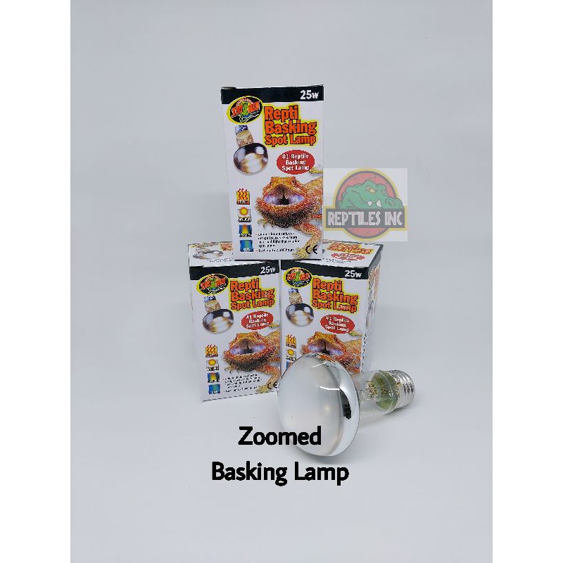 Zoomed Repti Basking Spot Lamp / Lampu UVA Pemanas Reptil Kura Sulcata Kadal Bearded Dragon Tegu
