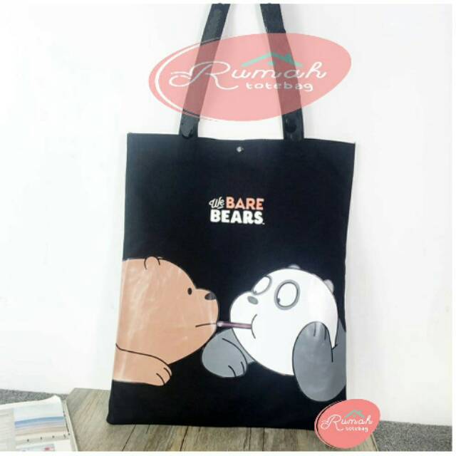 (RESLETING) NUDIE BAG / TOTE BAG KANVAS BESAR BAHAN TEBAL LEMBUT MURAH BISA COD ANIMAL