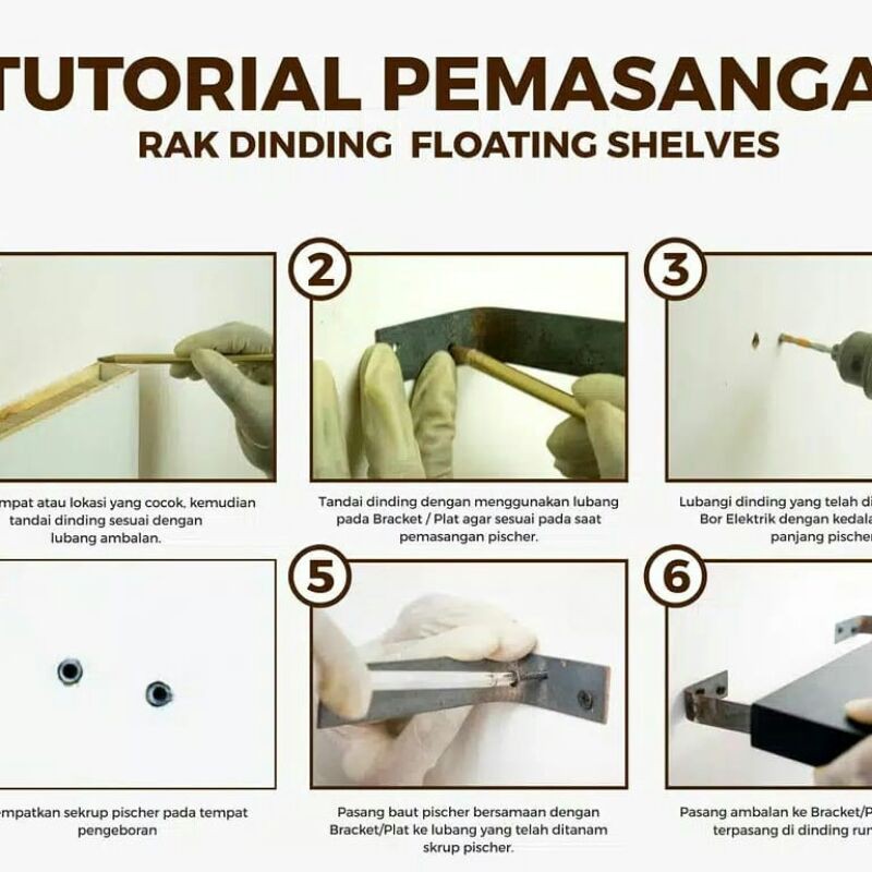 Rak Dinding Minimalis 3 in 1