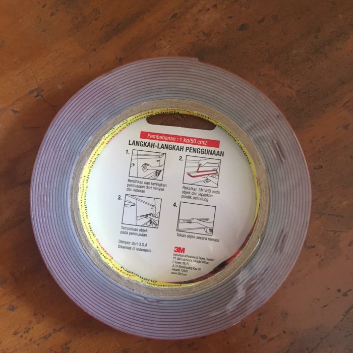 

Update Double Tape Foam Vhb 4900 12 Mm X 4.5 Mtr 3M - 7200046 Terbatas